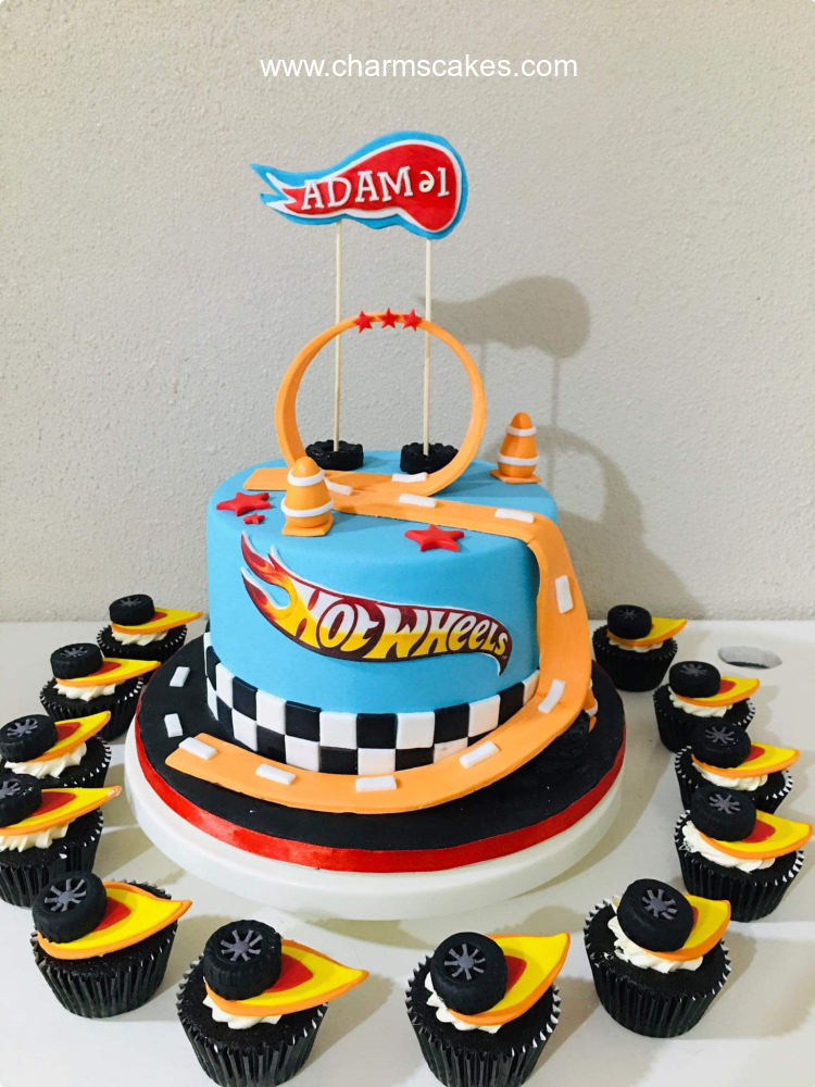 Hot Wheels Theme Cake – NkCakeShop