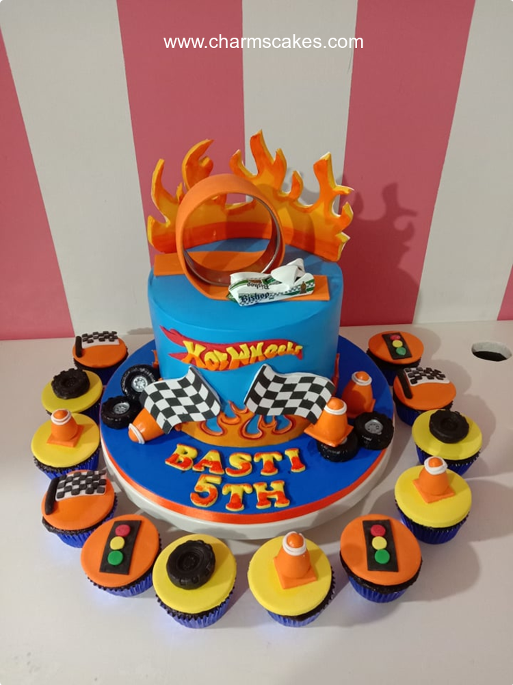 Hot Wheel Kids Theme Cake - Avon Bakers