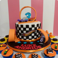 Andrius Car Race Custom Cake