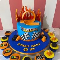 Hot Wheels Tier Cake – Creme Castle