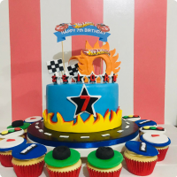 Zeign Car Race Custom Cake