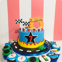 Joakim Car Race Custom Cake