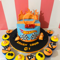 Hot Wheels Cars Birthday Cake CBNC473  Cake Boutique