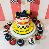 Xavier Hot Wheels Car Custom Cake