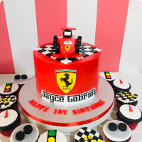 Ferrari Car Race Custom Cake