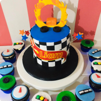 Liam Hot Wheels Car Custom Cake