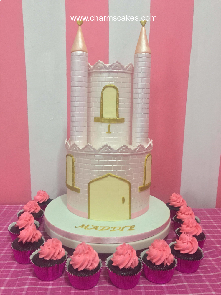 Silver Castle Castles Custom Cake