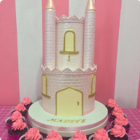 Silver Castle Castles Custom Cake