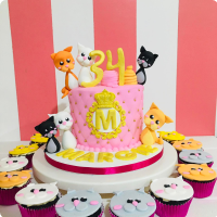 Margie Cats Custom Cake