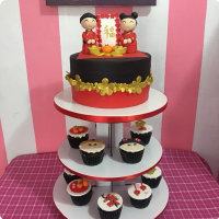 Chinese Couple Asian Cakes Custom Cake