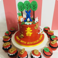 Longevity Chinese Custom Cake