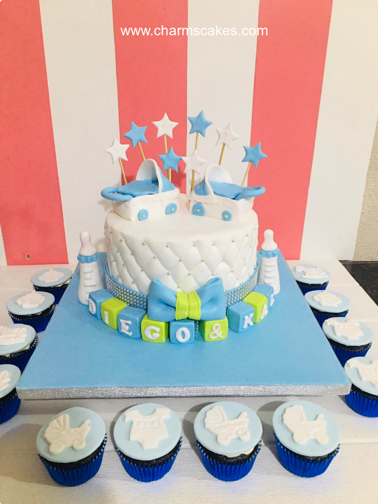 Diego Baptismal (for Boys) Custom Cake