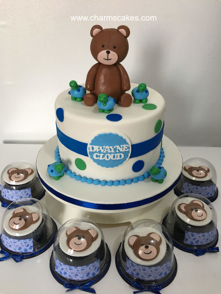 Dwayne Cloud Baptismal (for Boys) Custom Cake