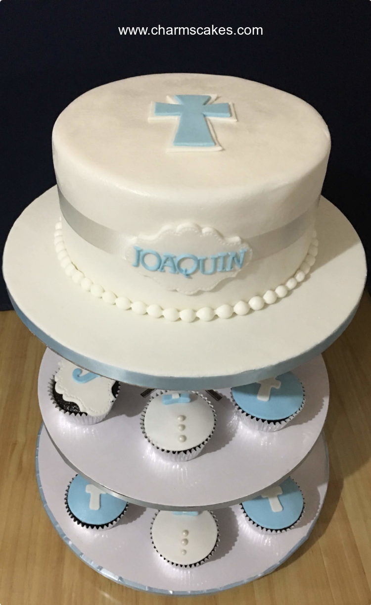 Baby Joaquin Baptismal (for Boys) Custom Cake