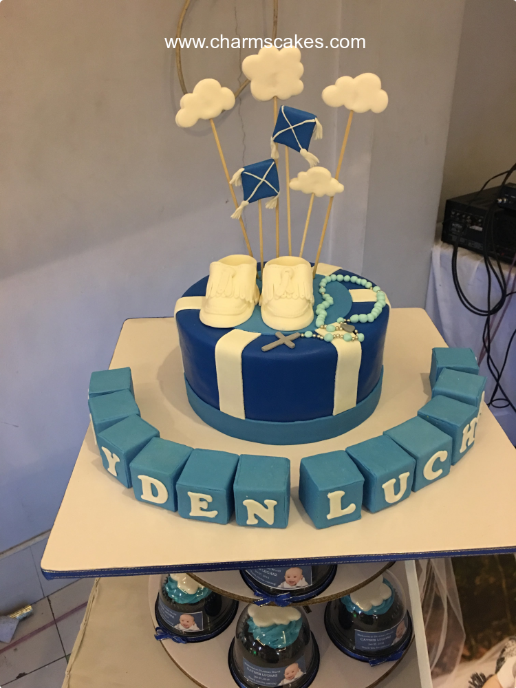 Lucas's Baptismal (for Boys) Custom Cake