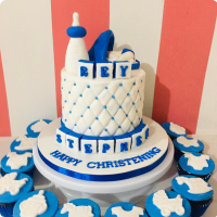 Rey Baptismal (for Boys) Custom Cake