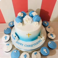 Happy Christening Baptismal (for Boys) Custom Cake