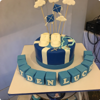 Lucas's Baptismal (for Boys) Custom Cake