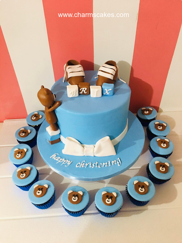 Brix Baptismal (for Boys) Custom Cake