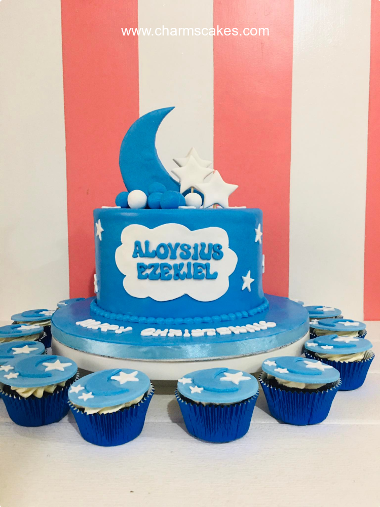 Aloysius' Baptismal (for Boys) Custom Cake