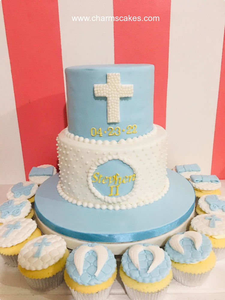 Stephen's Baptismal (for Boys) Custom Cake