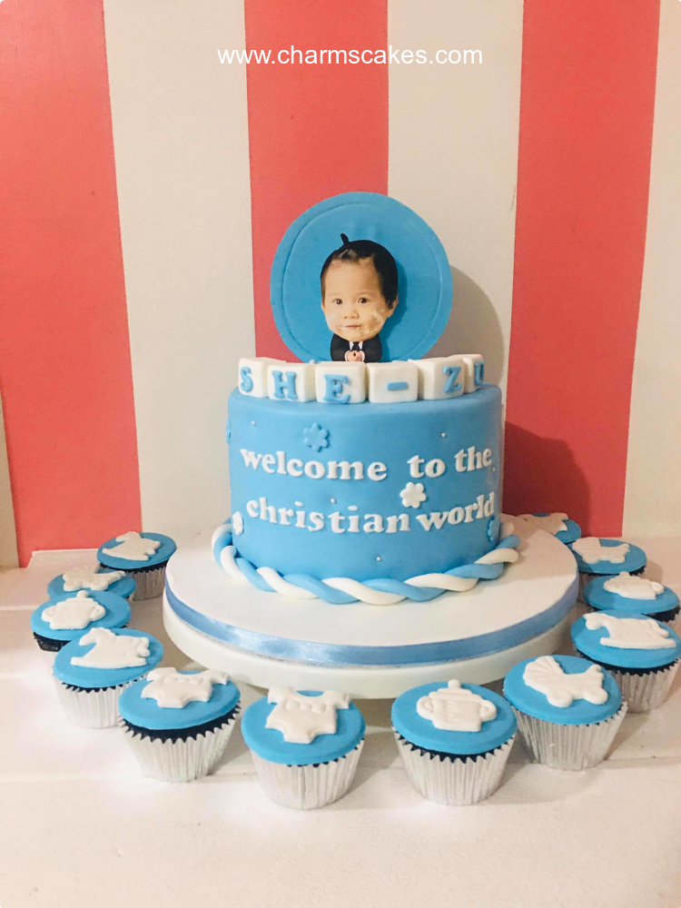 She zu Baptismal (for Boys) Custom Cake