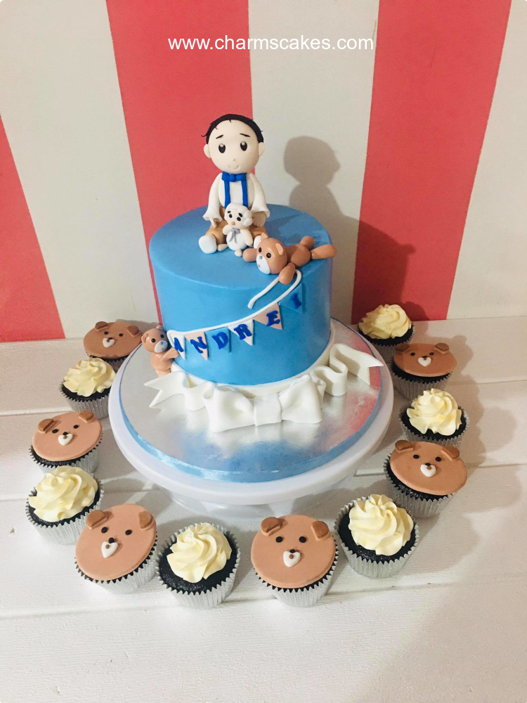 Andrei's Baptismal (for Boys) Custom Cake