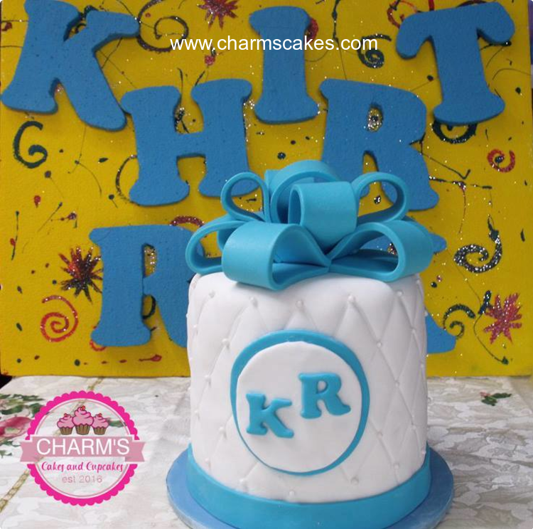 Baby KR Baptismal (for Boys) Custom Cake