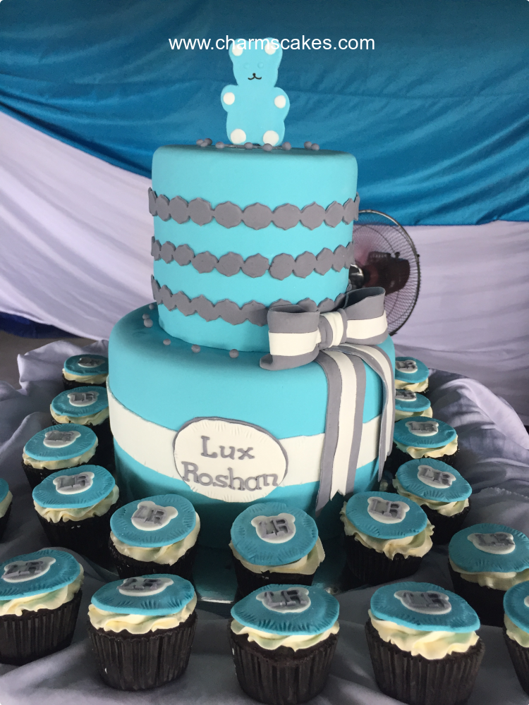 Lux Roshan Baptismal (for Boys) Custom Cake