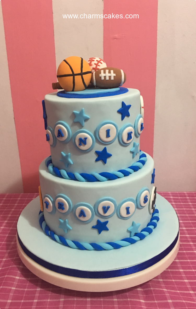 Travis Baptismal (for Boys) Custom Cake