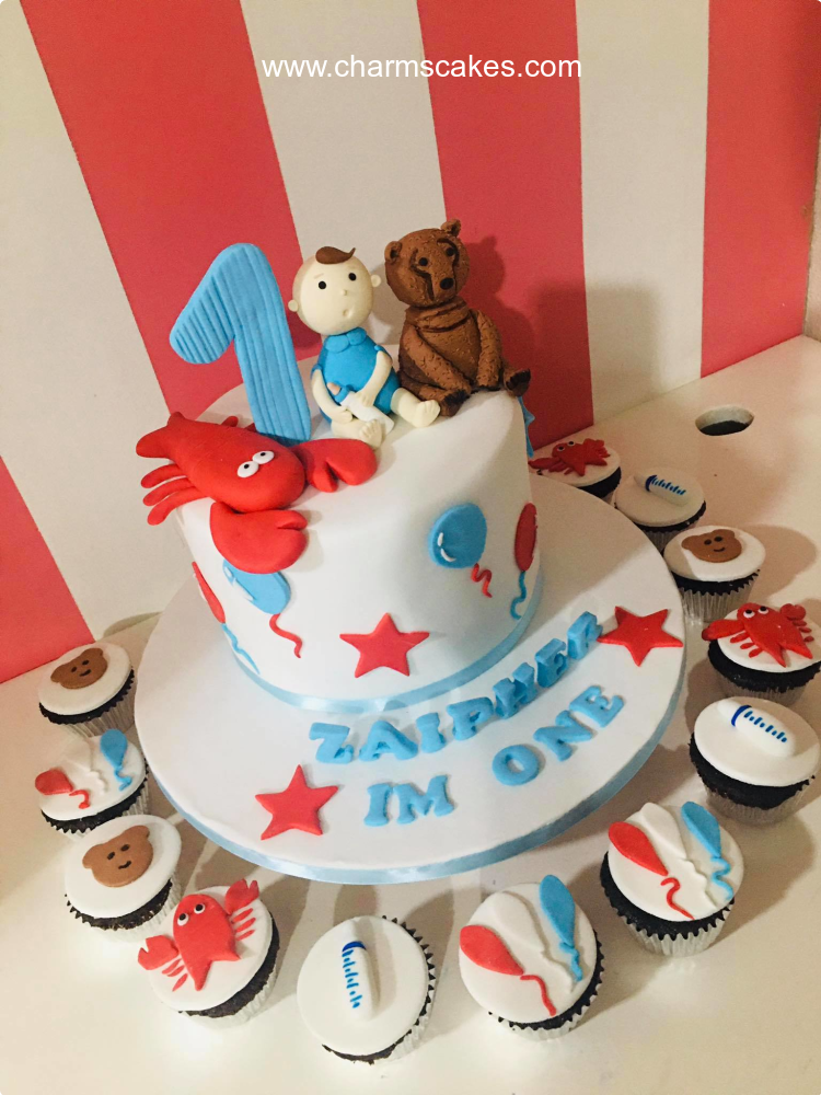 Zaipher Baptismal (for Boys) Custom Cake