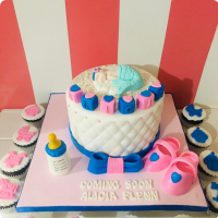 Alicia's Dedication Baptismal (for Boys) Custom Cake