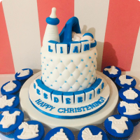 Liam's Christening Baptismal (for Boys) Custom Cake