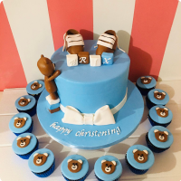 Brix Baptismal (for Boys) Custom Cake