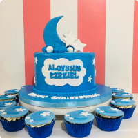 Aloysius' Baptismal (for Boys) Custom Cake