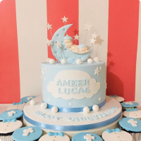 Ameer's Christening Baptismal (for Boys) Custom Cake