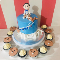 Andrei's Baptismal (for Boys) Custom Cake