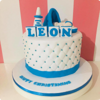 Leon Baptismal (for Boys) Custom Cake