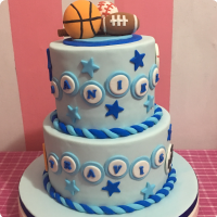 Travis Baptismal (for Boys) Custom Cake