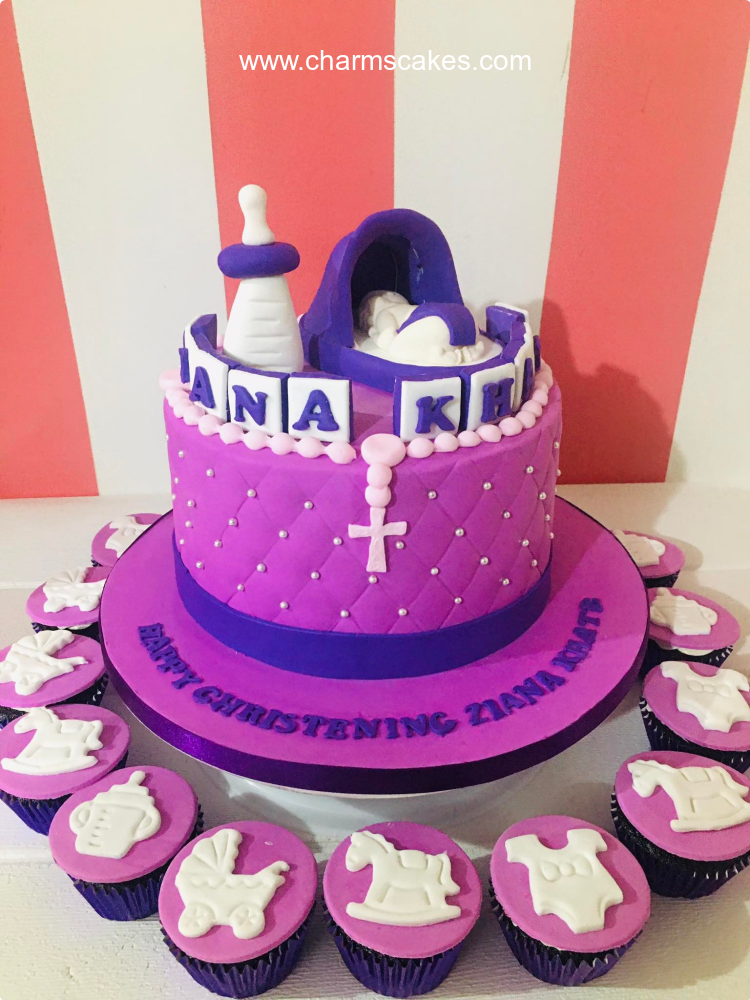 Ziana Christening Custom Cake