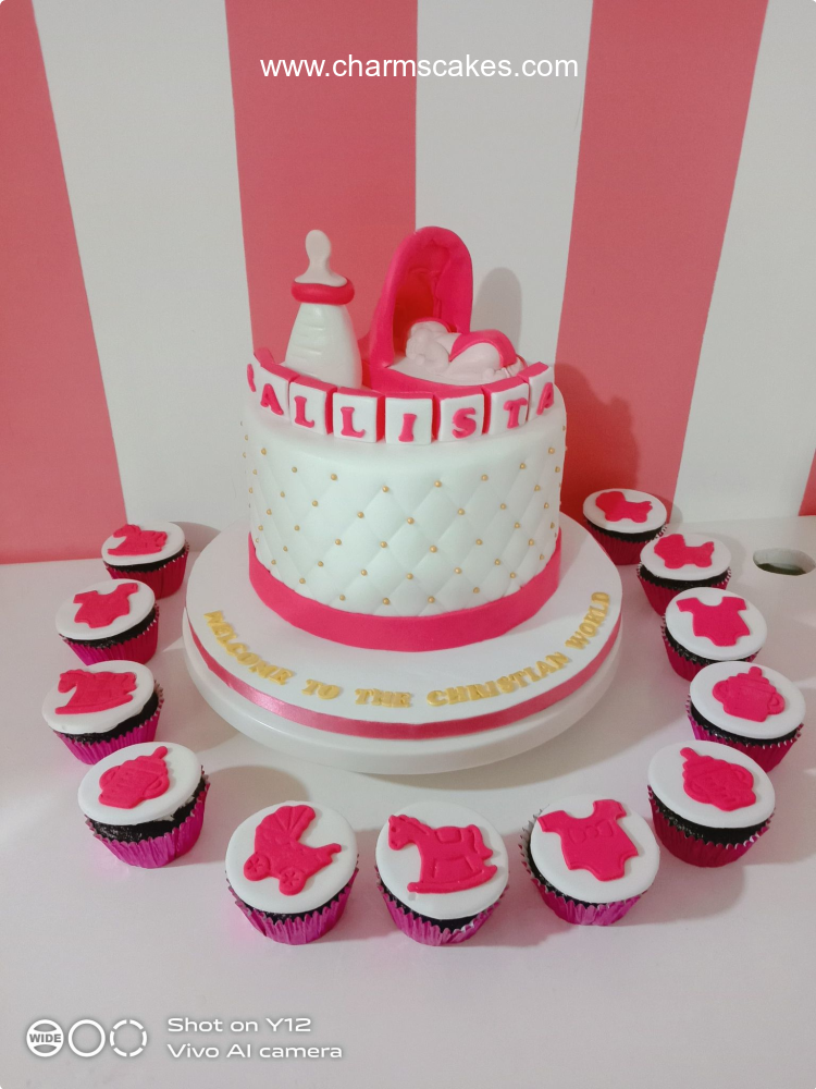 Callista Christening Custom Cake