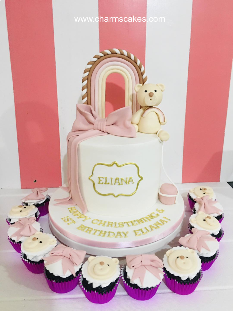 Eliana's Christening Custom Cake