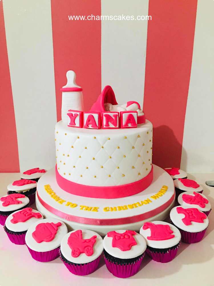 Yana Christening Custom Cake