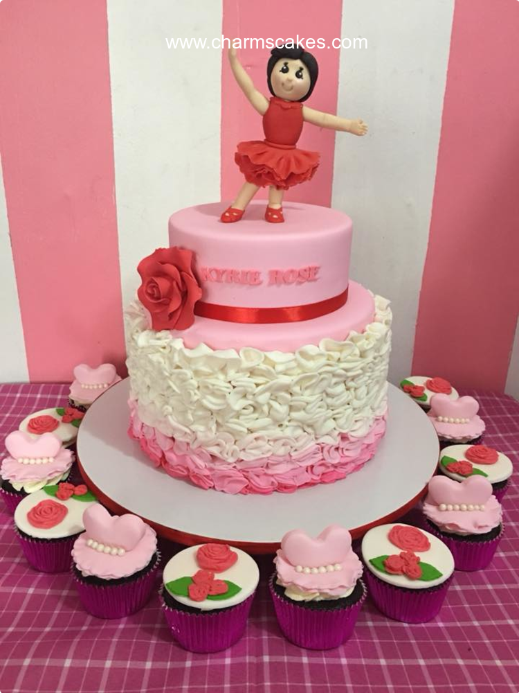 Ballerina Christening Custom Cake