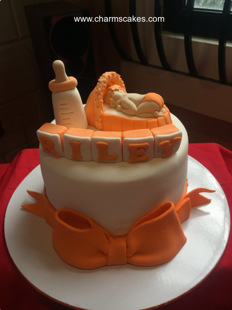 Riley Christening Custom Cake