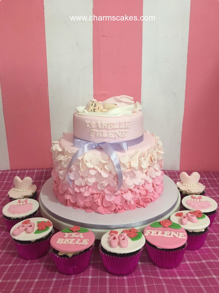 Ysabelle Felene Christening Custom Cake