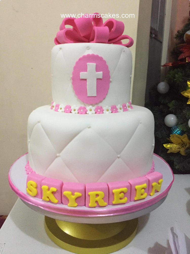 Skyreen Christening Custom Cake