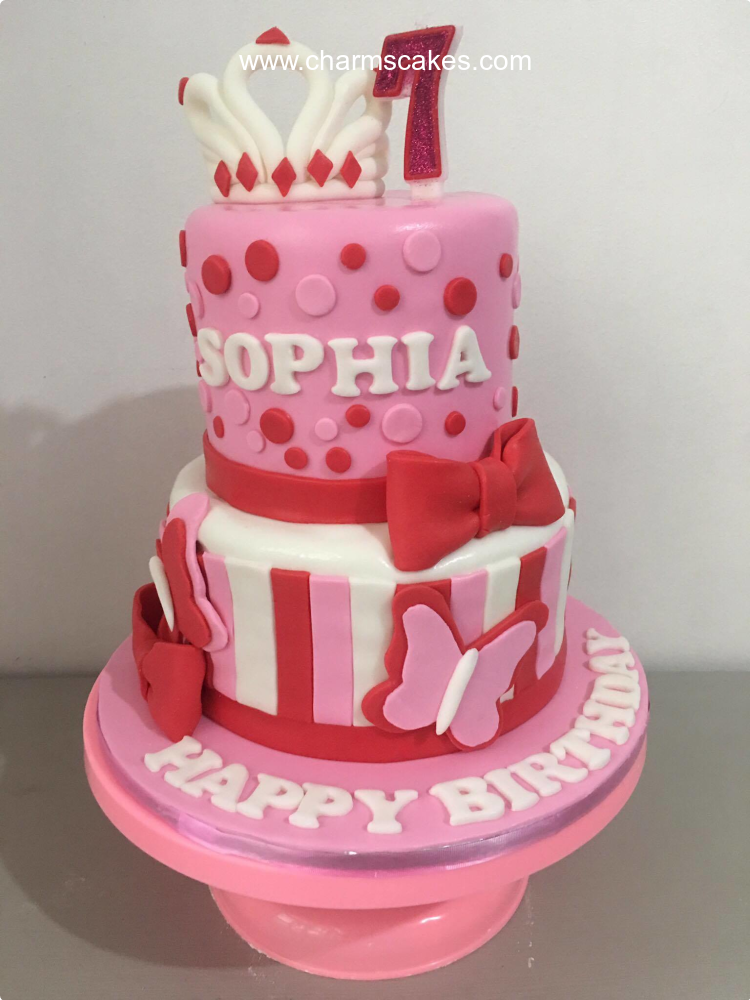 Sophia's Christening Custom Cake