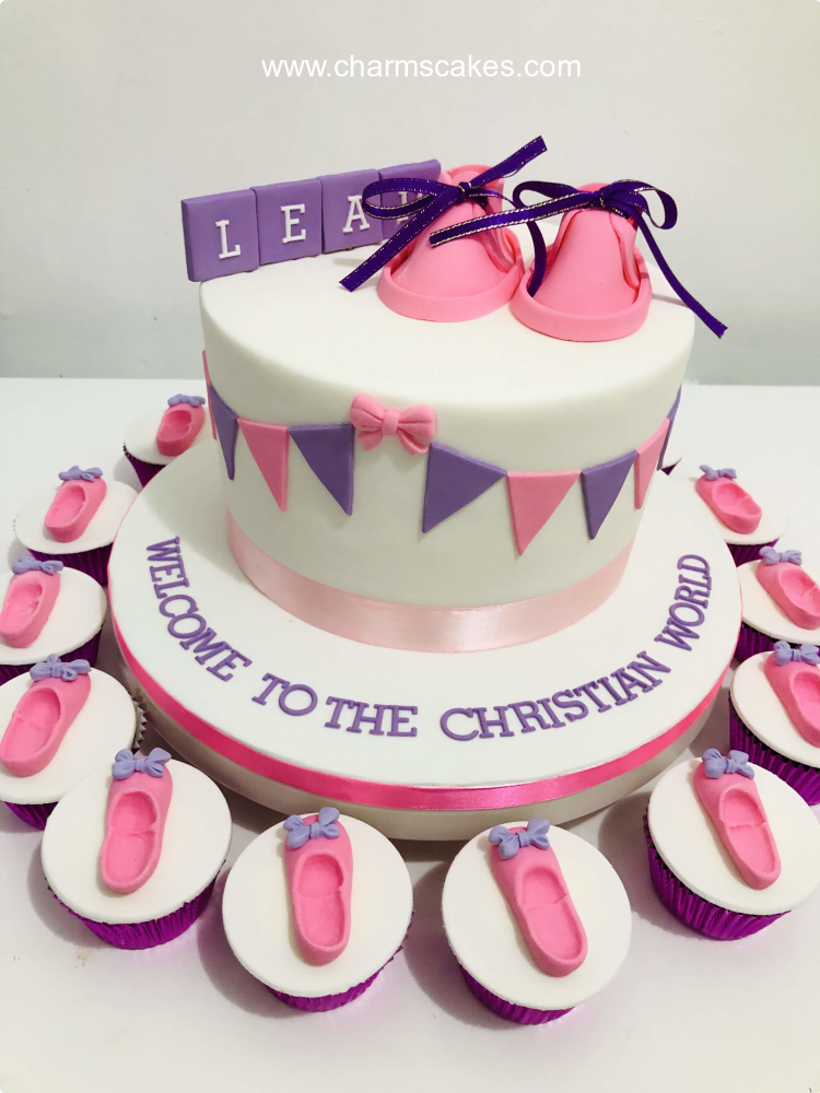 Christening (Leah) Christening Custom Cake