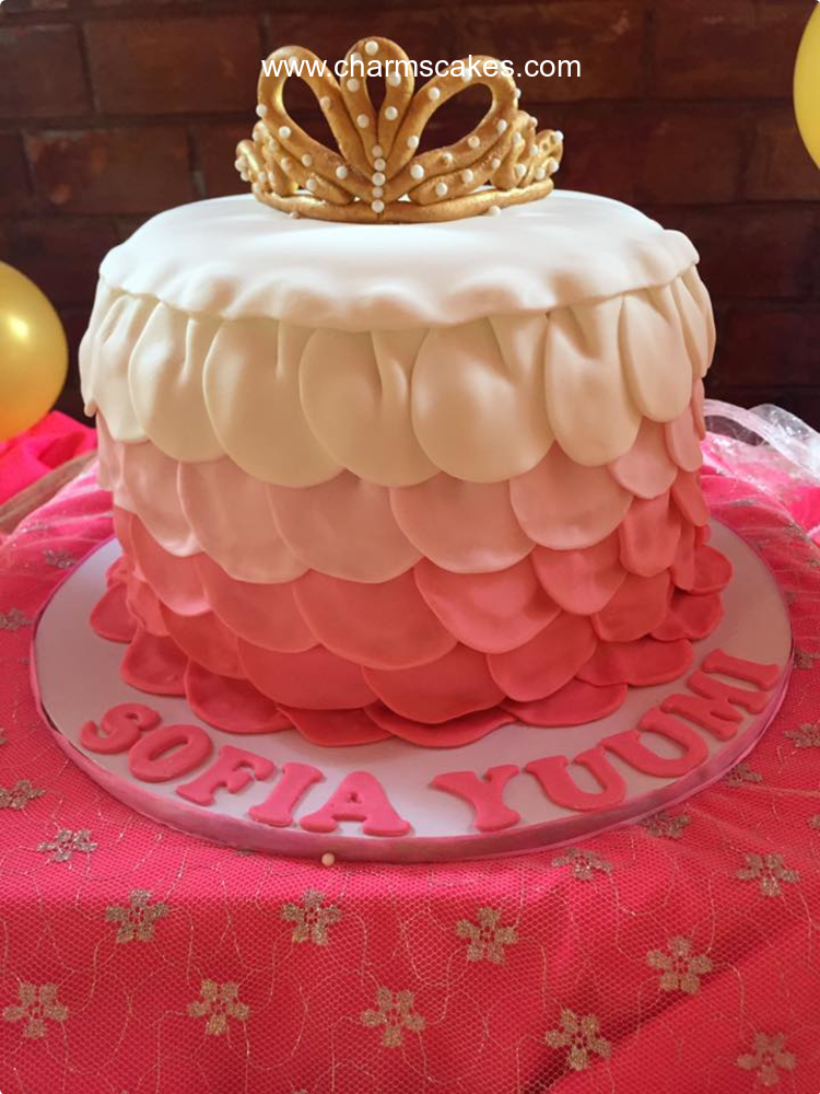 Christening (Small Crown) Christening Custom Cake